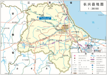 长兴县地图