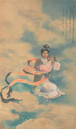 《天女散花图》
