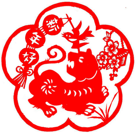 磁性剪纸——梅花虎