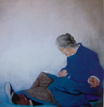 现代工笔人物画-张东林
