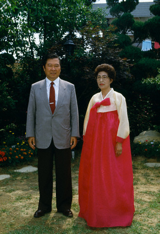金大中与妻子