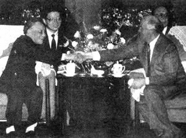 邓小平和米哈伊尔·戈尔巴乔夫（1989年）