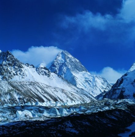 乔戈里峰海拔8611 米，世界第二高峰。 
