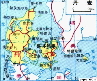 丹麦地图