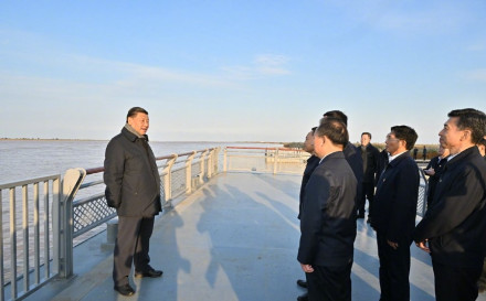 习近平总书记考察黄河入海口