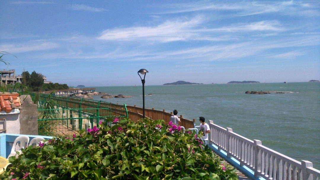 厦门湾湾口北部白石炮台海域
