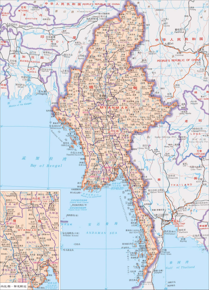 缅甸地图