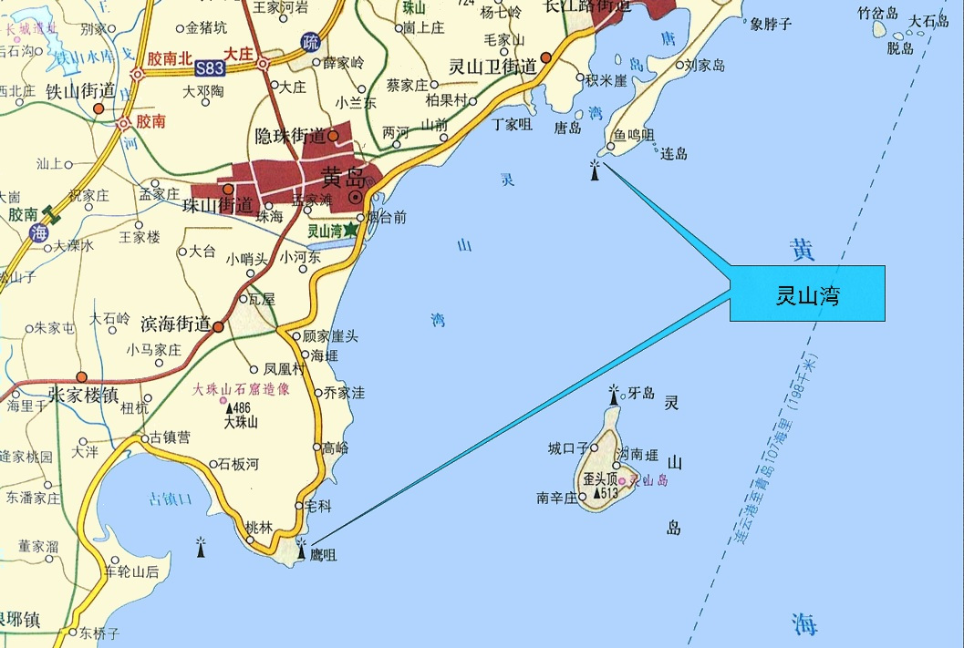 灵山湾的位置及范围