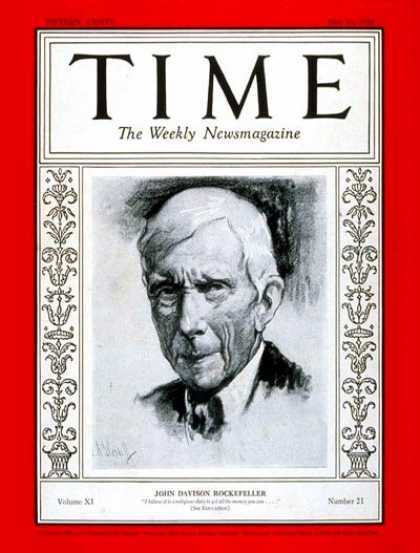 1928年荣登《时代周刊》封面人物