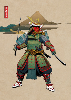 日本武士甲装