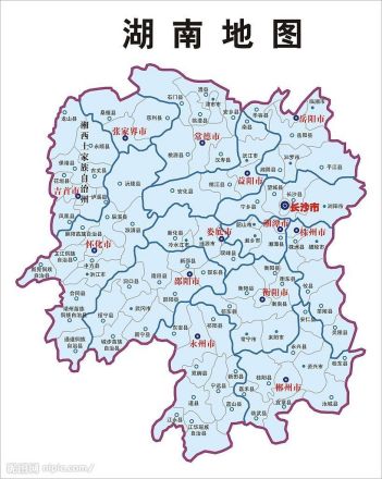 湖南地图