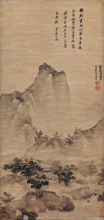 明 戴进《仿燕文贵山水图》