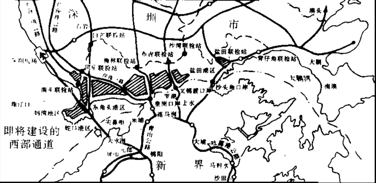 深港西部通道区位环境