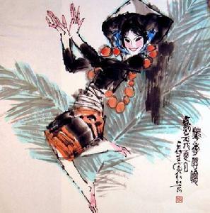 德昂族美术画