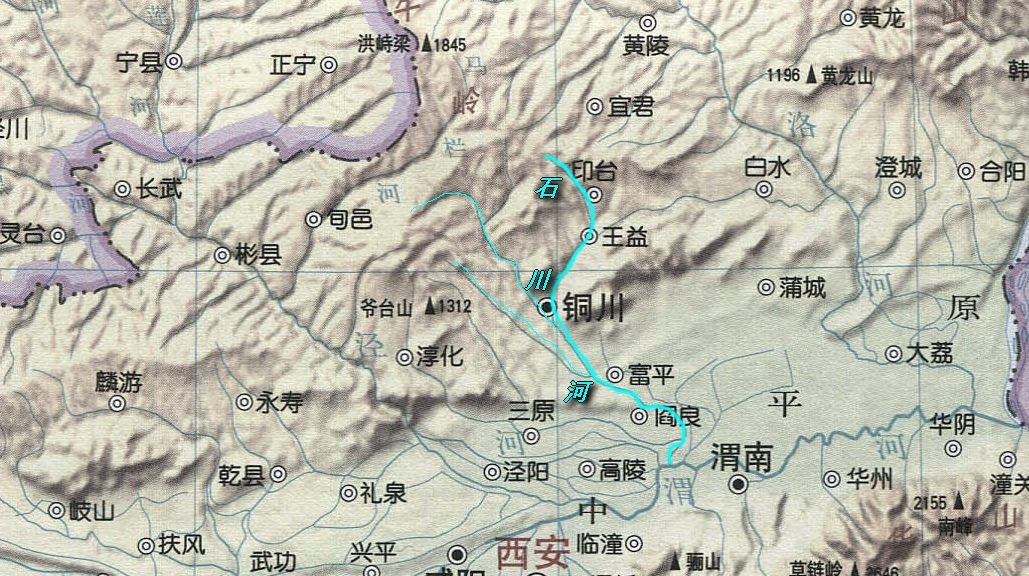 石川河水系图