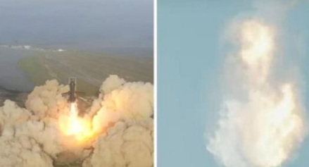 2023年4月20日星舰在发射升空后不久发生爆炸 