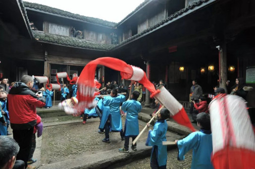 客家民俗活动现场图