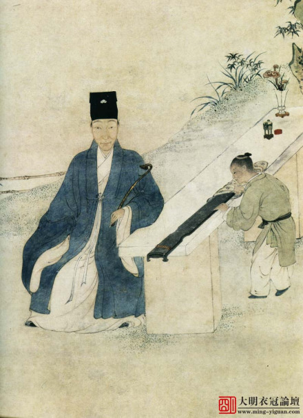 古人抚琴
