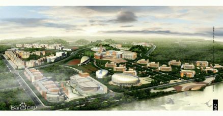 广州大学城鸟瞰图