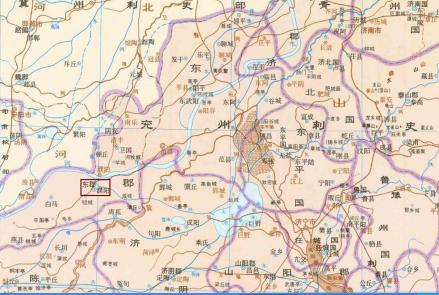 东汉兖州东郡辖境图