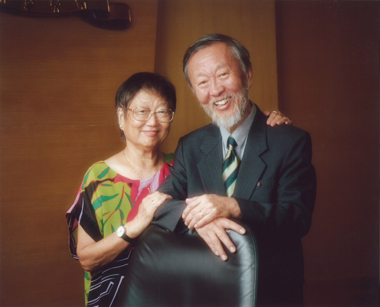 高锟夫妇于香港中文大学