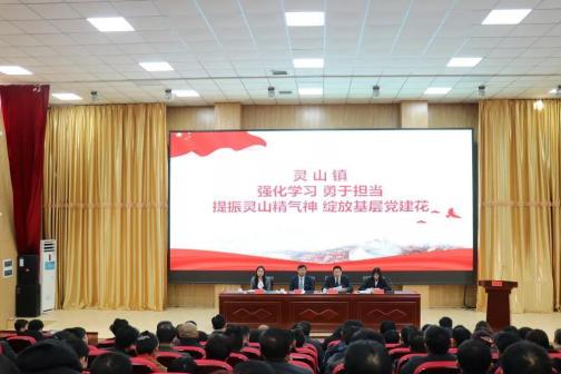 灵山镇强化学习,勇于担当,提升灵山精气神,绽放基层党建花