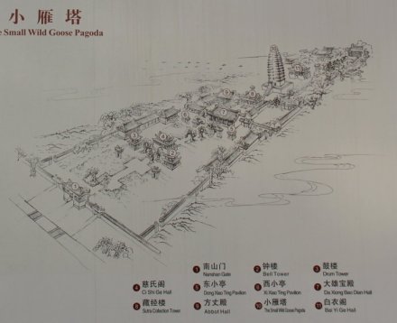 荐福寺全景图