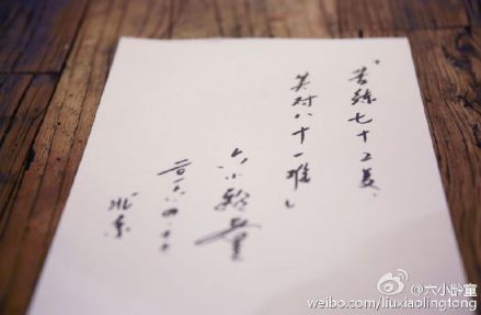 六小龄童创作时的照片