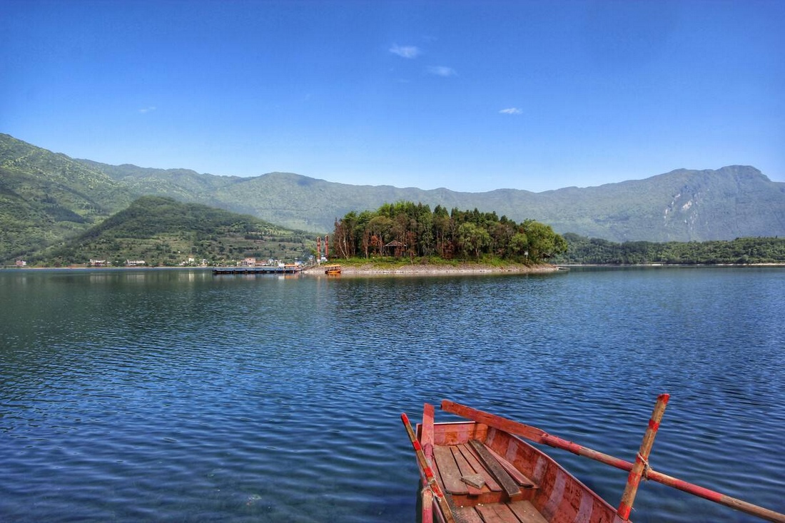 马湖东北部水面