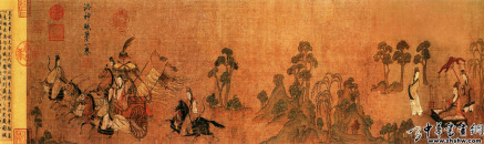 东晋．顾恺之《洛神赋图》局部 