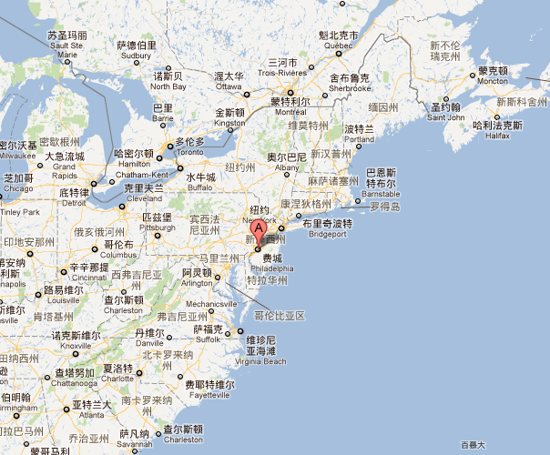 费城地理位置
