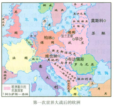                     一战后的欧洲各国