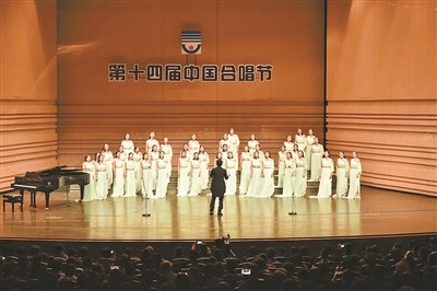 优秀合唱团队展演现场