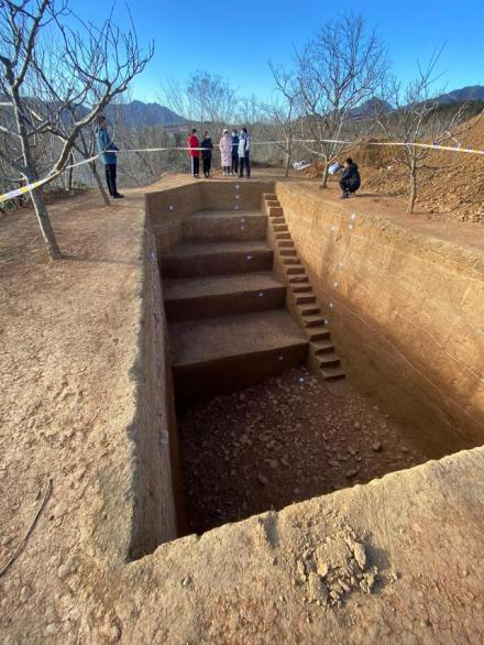 太子陵旧石器时代遗址考古发掘现场 