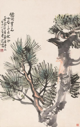 《古松图》