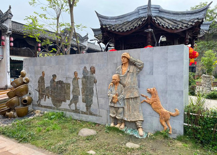洛带古镇景区一角
