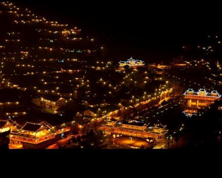 凯里市西江千户苗寨夜景