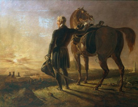 1840年重返滑铁卢战场的威灵顿 
