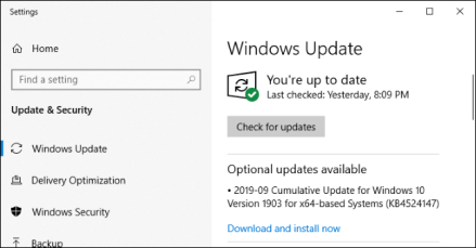 Windows10更新界面 