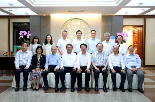 清华大学校长王希勤会见段崇智(2023年6月)