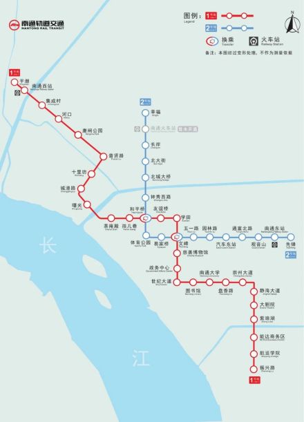 南通轨道交通线路图