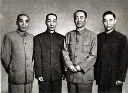 裘盛荣、谭富英、马连良、张君秋