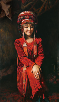 柯尔克孜新娘-89x147cm