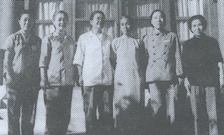 俞蔼峰左1李德全左3林巧稚左4章央芬右1合影