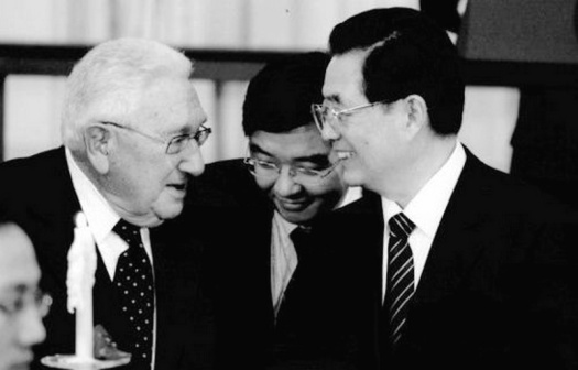 基辛格与胡锦涛