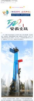 安徽文旅：旅游收入
