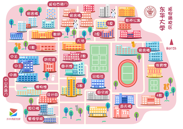 延安路校区地图