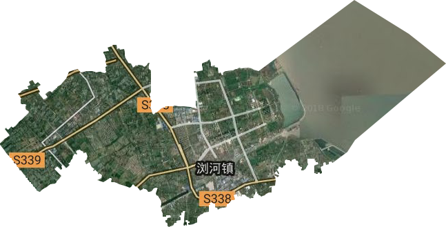 浏河镇卫星影像