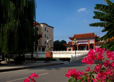 校门一角