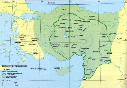 赫梯帝国版图
